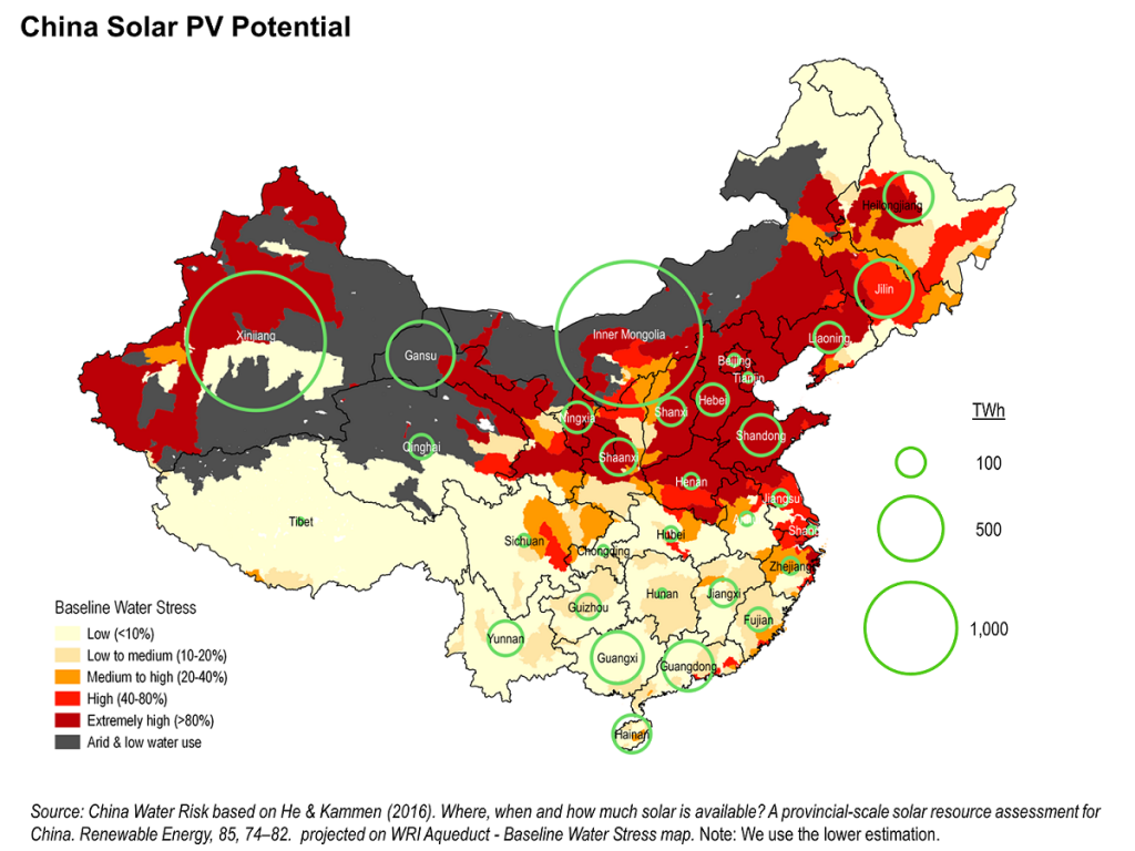 China Water Risk - Solar resources potential